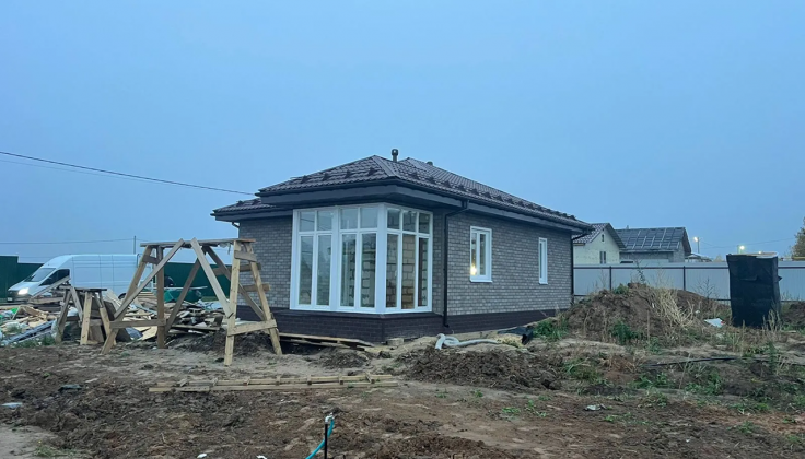 Строительство дома из газобетона, с. Акатьево